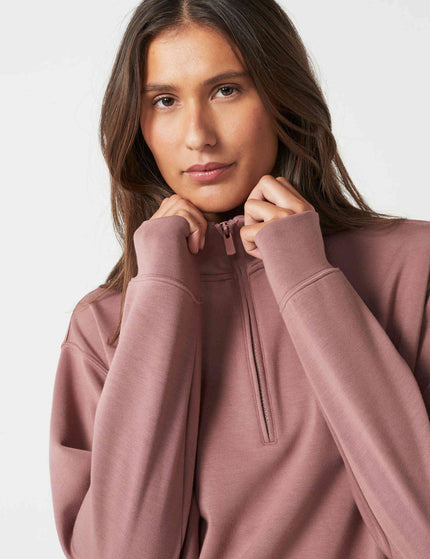 Lilybod Oxford Zip Sweat - Clayimages3- The Sports Edit