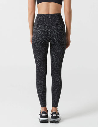 Savana Reflective Print Legging - Leopard Print Black