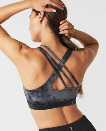 Zenica Sports Bra - Black Airwash