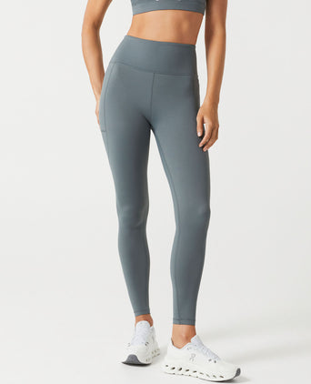 Zoe Air-Core Full Length Legging - Steel Teal