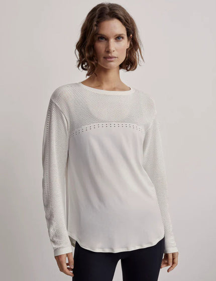 Varley Merrick Seamless Tee - Whiteimages1- The Sports Edit