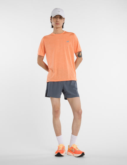 New Balance Athletics T-Shirt - Tangerine Heat/Slate Greyimages5- The Sports Edit