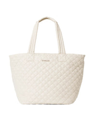 MZ Wallace | Medium Metro Tote Deluxe - Sandshell | The
