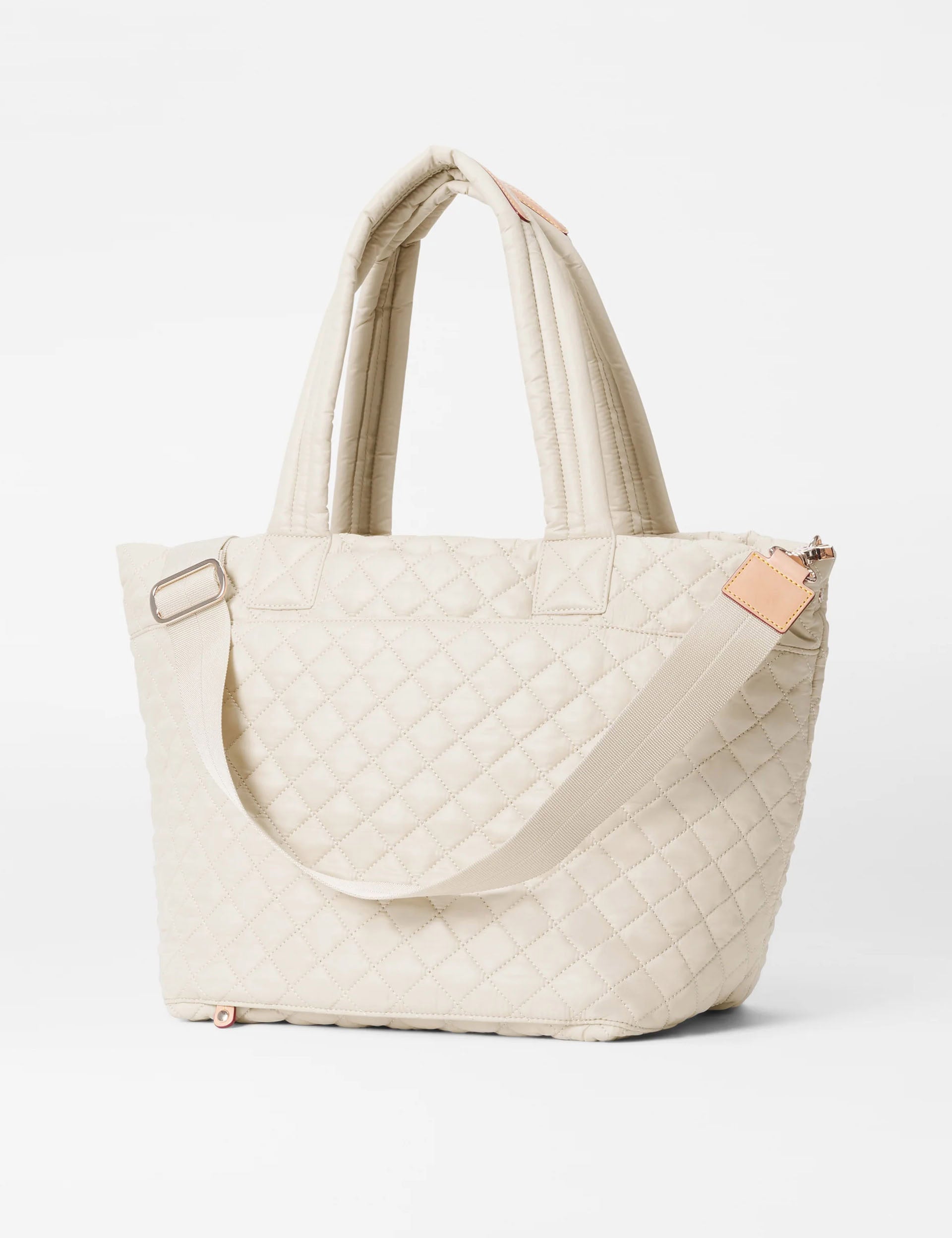 MZ Wallace Medium Metro Tote Deluxe Sandshell The Sports Edit