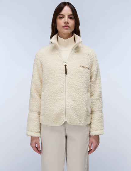 Napapijri Aleut Full-Zip Fleece - Whiteimages1- The Sports Edit