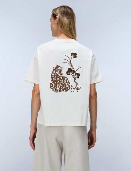 Napapijri Aral Short Sleeve T-Shirt - Ecruimages2- The Sports Edit