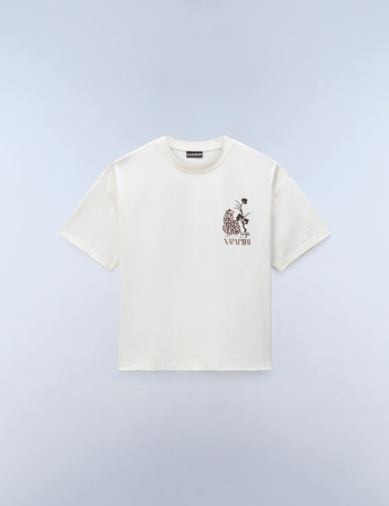 Napapijri Aral Short Sleeve T-Shirt - Ecruimages6- The Sports Edit