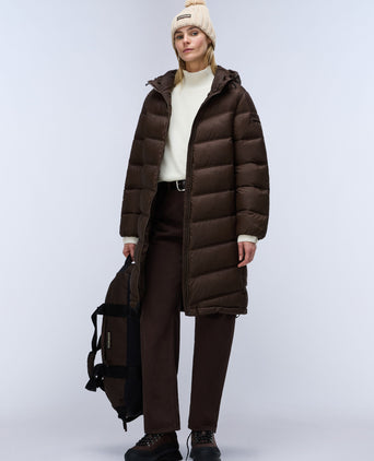 Ega Puffer Jacket - Dark Brown