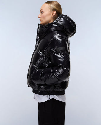 Glane Mirror Puffer Jacket - Black