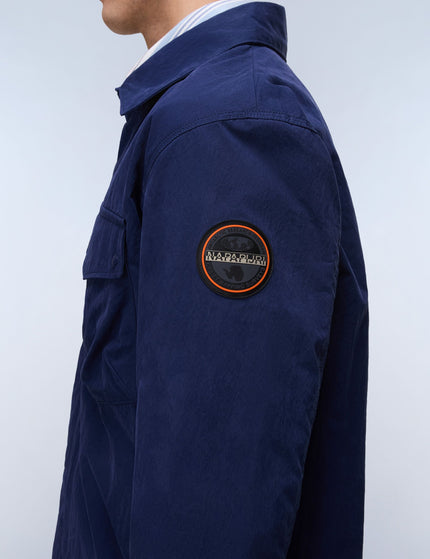 Napapijri Leoras Overshirt - Blue Academyimages4- The Sports Edit