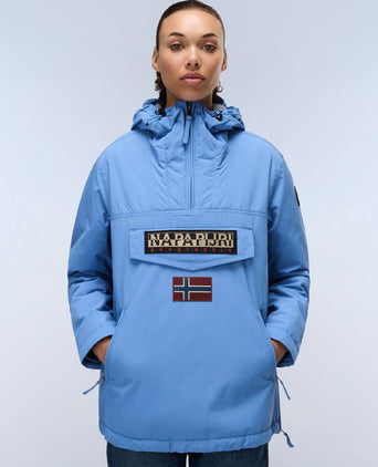 Rainforest Pocket Winter Anorak Jacket - Blue Riviera