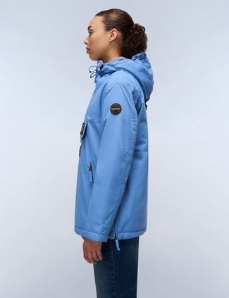 Rainforest Pocket Winter Anorak Jacket - Blue Riviera