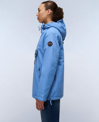 Rainforest Pocket Winter Anorak Jacket - Blue Riviera