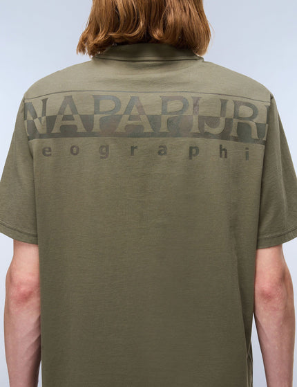 Napapijri Fanes Jersey Short Sleeve T-Shirt - Green Tea Leafimages4- The Sports Edit