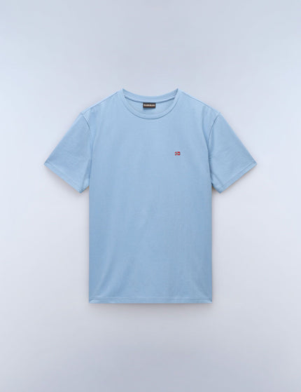 Napapijri Salis Jersey Short Sleeve T-Shirt - Blue Denimimages4- The Sports Edit
