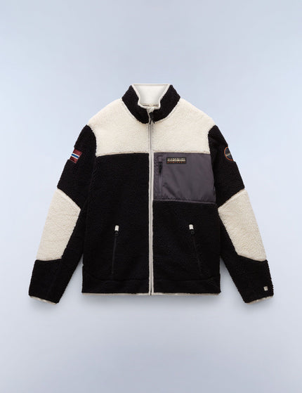 Napapijri Yupik Full-Zip Fleece - Black/Whiteimages6- The Sports Edit