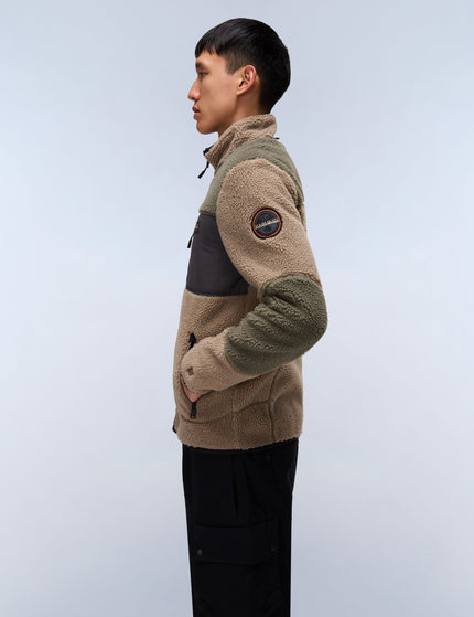 Napapijri Yupik Full-Zip Fleece - Khakiimages3- The Sports Edit