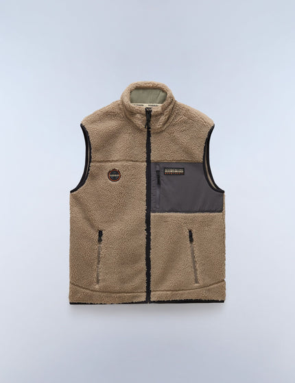 Napapijri Yupik Fleece Vest - Khakiimages5- The Sports Edit