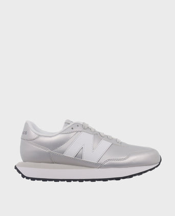 237 Shoes - Silver Metallic/White