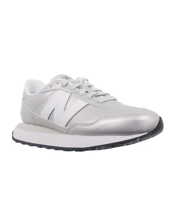 237 Shoes - Silver Metallic/White