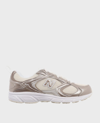 408 Shoes - Linen/Light Gold Metallic
