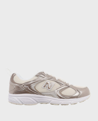 408 Shoes - Linen/Light Gold Metallic
