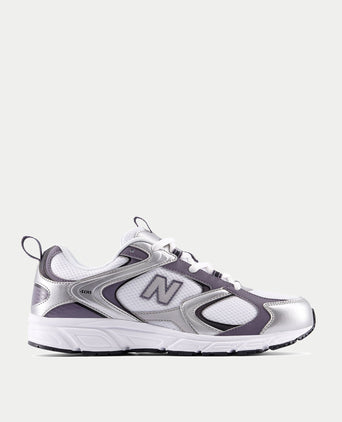 408 Shoes - White/Silver Metallic/Neptune Grey