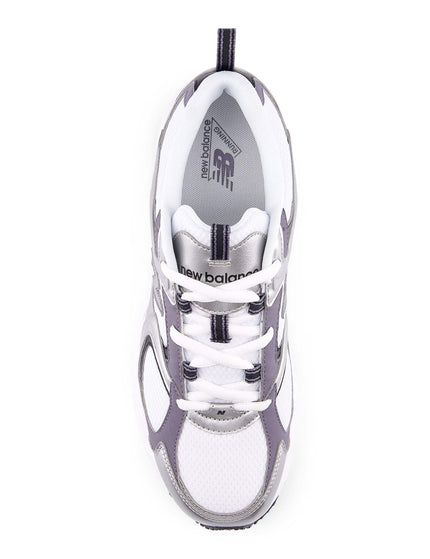 New Balance 408 Shoes - White/Silver Metallic/Neptune Greyimages4- The Sports Edit