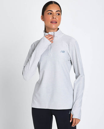 Sport Essentials Space Dye Quarter Zip - Ash Heather