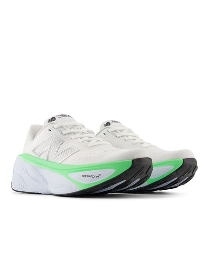 New Balance Fresh Foam X More v5 Shoes - White/Ice Blue/Electric Jadeimages2- The Sports Edit
