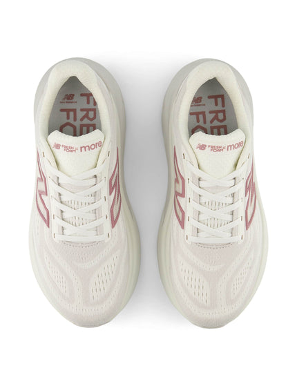 New Balance Fresh Foam X More v6 Shoes - Sea Salt/Rosewood/Grey Matterimages4- The Sports Edit