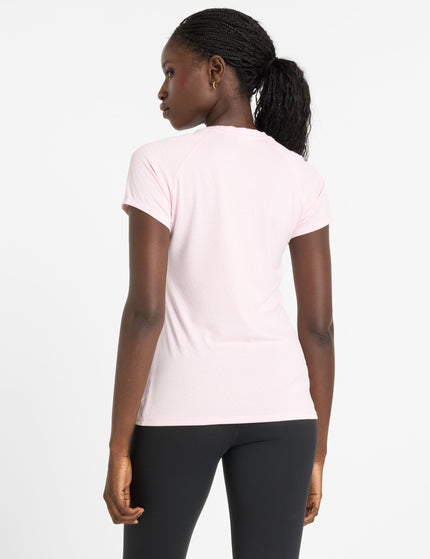 New Balance Jacquard Slim T-Shirt - Rose Sugar Heatherimages3- The Sports Edit