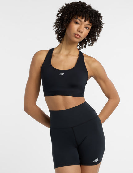 New Balance NB Essential Run Bra - Blackimages1- The Sports Edit