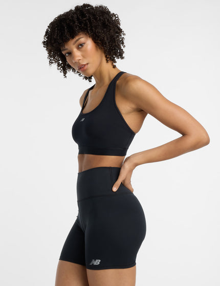 New Balance NB Essential Run Bra - Blackimages2- The Sports Edit