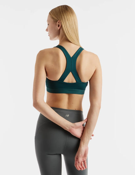 New Balance NB Essential Train Bra - Medusa Greenimages2- The Sports Edit