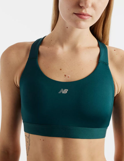 New Balance NB Essential Train Bra - Medusa Greenimages3- The Sports Edit