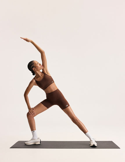 New Balance NB Essential Yoga Bra - Pumpernickelimages4- The Sports Edit