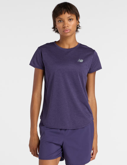 New Balance Sport Core Heather T-Shirt - Boysenberryimages1- The Sports Edit