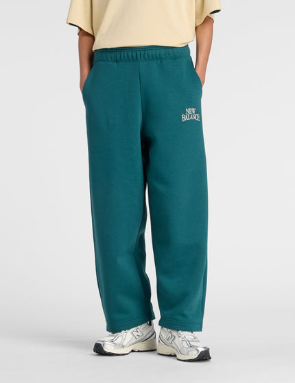 New Balance Trackside Fleece Barrel Pant - Medusa Greenimages1- The Sports Edit