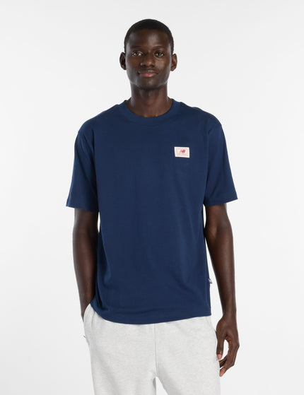 New Balance Woven Label T-Shirt - Navyimages1- The Sports Edit