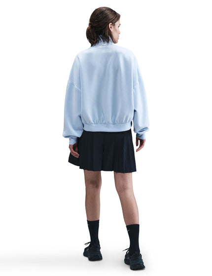 Nike 24.7 ImpossiblySoft Dri-FIT Oversized 1/2-Zip Top - Celestine Blue/Psychic Blueimages4- The Sports Edit