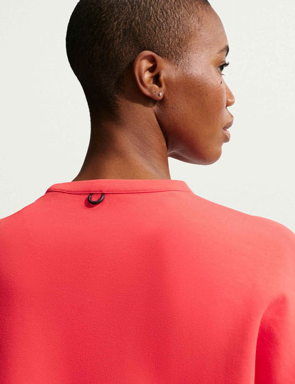 Nike 24.7 ImpossiblySoft Dri-FIT Oversized Top - Light Crimson/University Redimages2- The Sports Edit