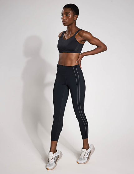 Nike One High Waisted 7/8 Leggings - Black/Iron Greyimages4- The Sports Edit