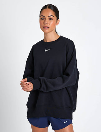 Sportswear Phoenix Fleece Oversized Sweatshirt - Black/Sail