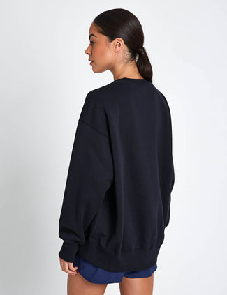 Sportswear Phoenix Fleece Oversized Sweatshirt - Black/Sail