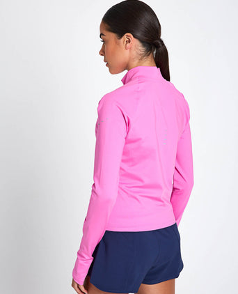 Swift Dri-FIT Full-Zip Running Mid Layer - Playful Pink/Reflective Silver