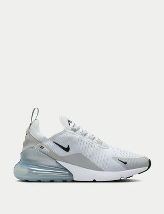 Air Max 270 Shoes - Pure Platinum/Black/Light Smoke Grey