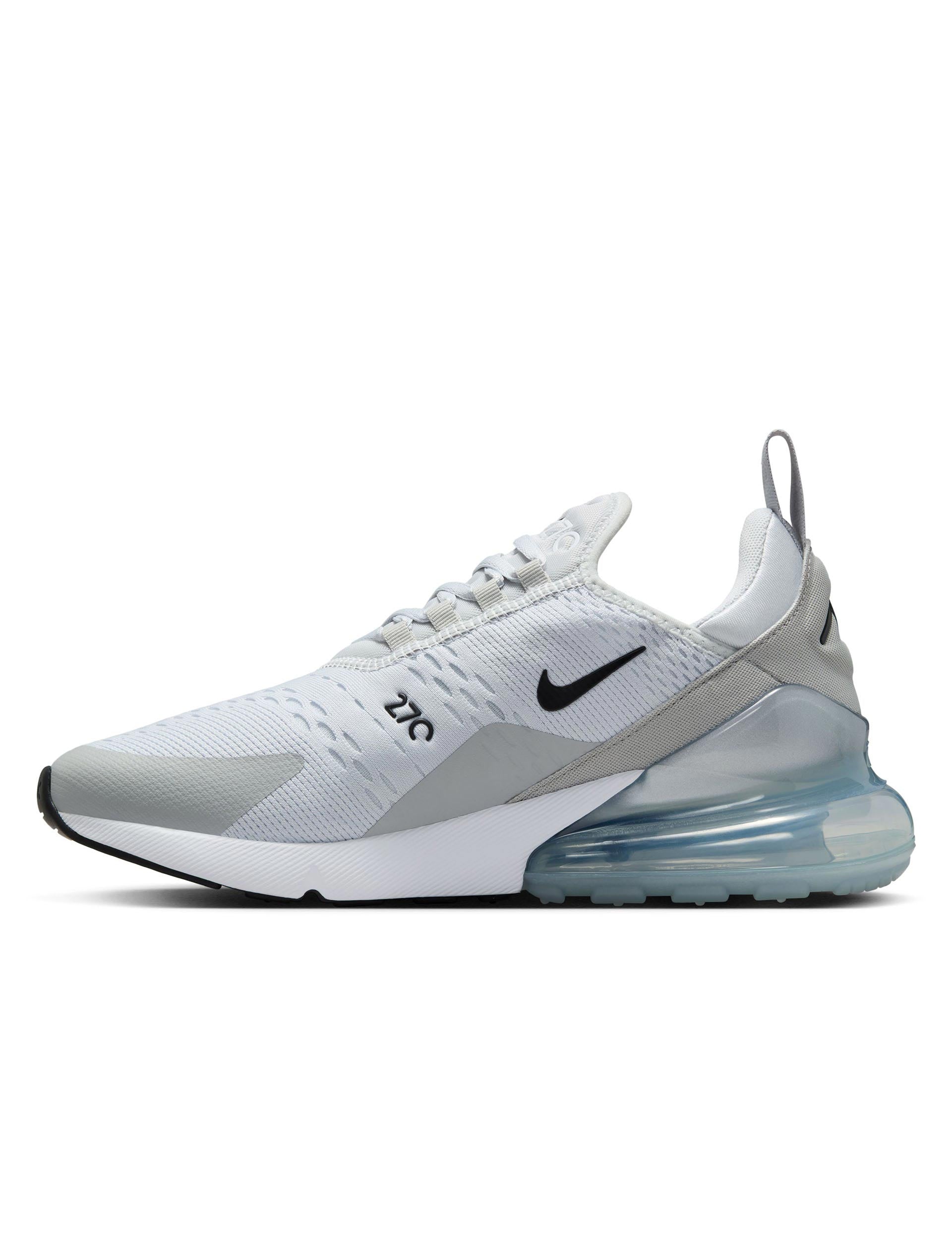 Nike Air Max 270 Shoes Pure Platinum/Black/Grey The Sports Edit