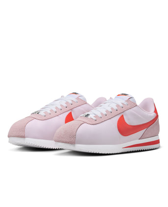 Cortez Textile Shoes - Pink Foam/Light Crimson/White/Safety Orange