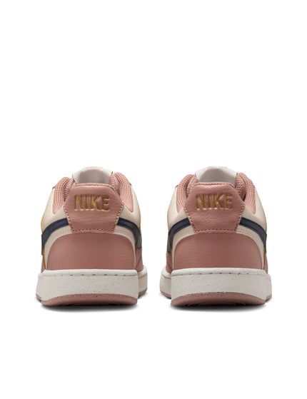 Nike Court Vision Low Next Nature Shoes - Particle Pink/Midnight Navy/Pale Ivoryimages3- The Sports Edit